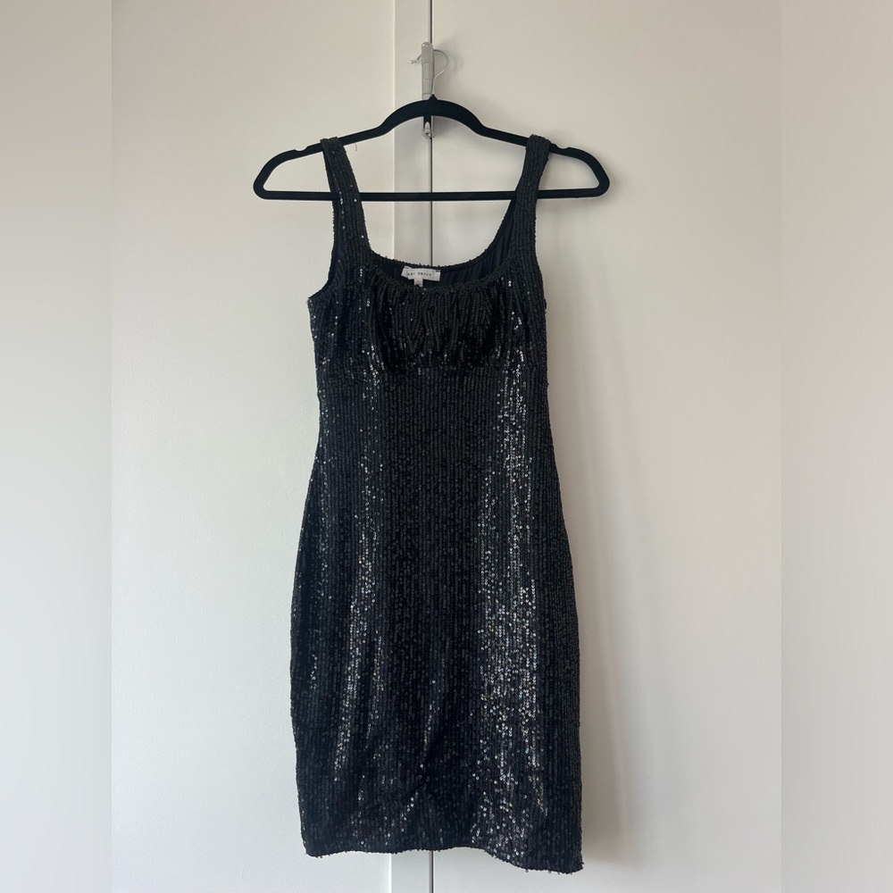 Black Sequin Dress - Size M